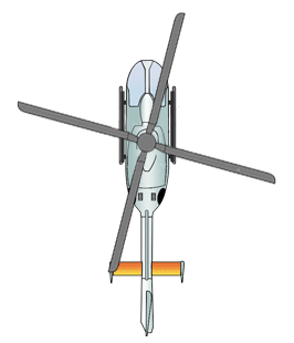 Hélicoptère mécanique de vol