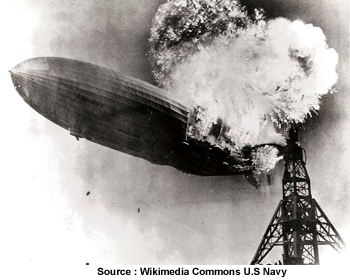 Ballon Hindenburg incendie
